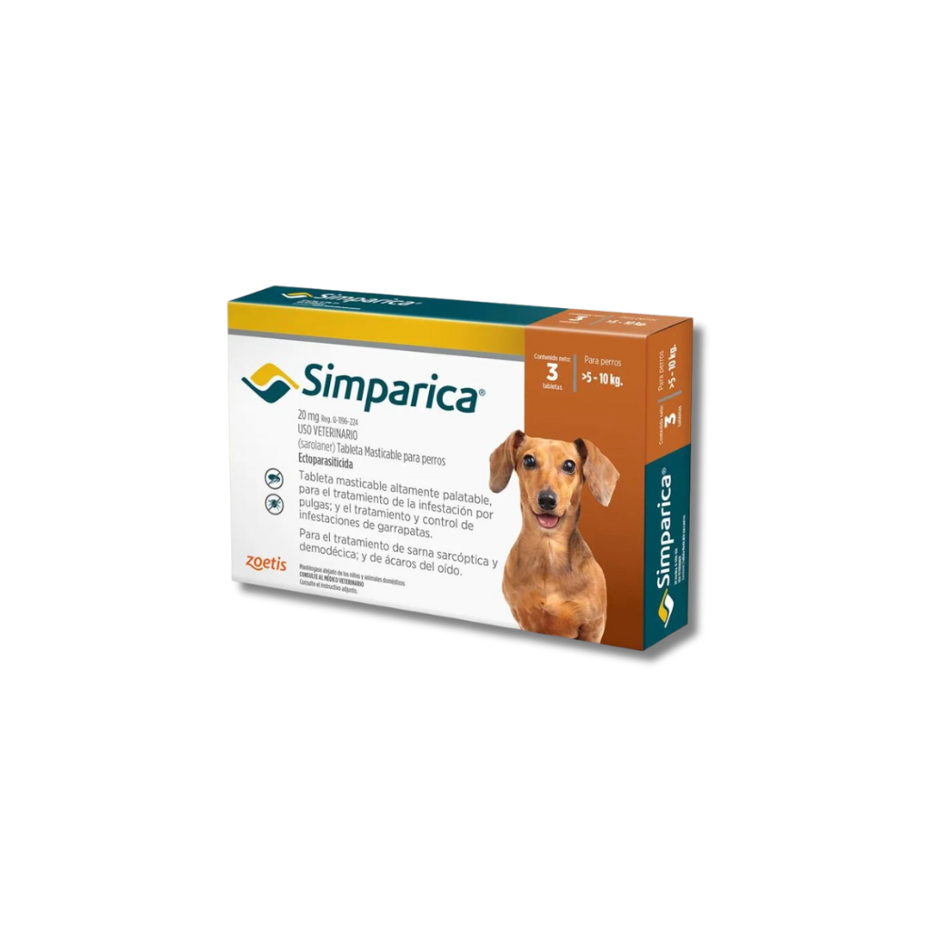 SIMPARICA (Para perro de 5 – 10 Kg)