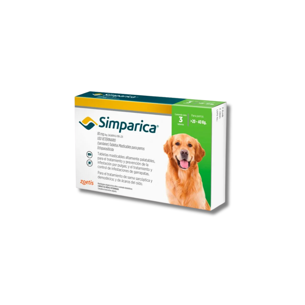 SIMPARICA (Para perro de 20 – 40 Kg)
